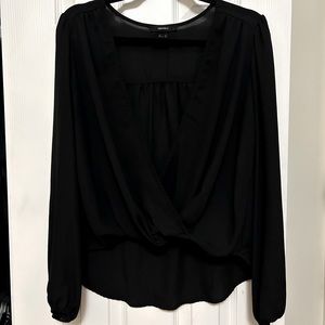 Black Chiffon Blouse